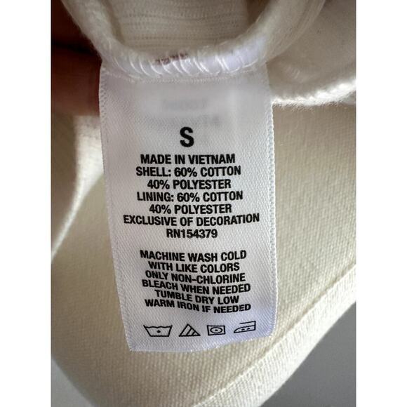 White Ribbed Heart Print Tank Top Sz S Y2K Cottagecore Coquette Soft Girl - Picture 6 of 6